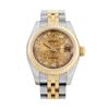 Image 2 : Rolex Ladies Quickset 18K Two Tone Factory Diamond Dial Datejust With Rolex Box