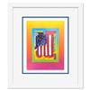 Image 1 : Flag with Heart on Blends III by Peter Max