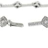 Image 2 : French 18k Gold 3 ctw Princess & Round Diamond Geometric Line Statement Bracelet