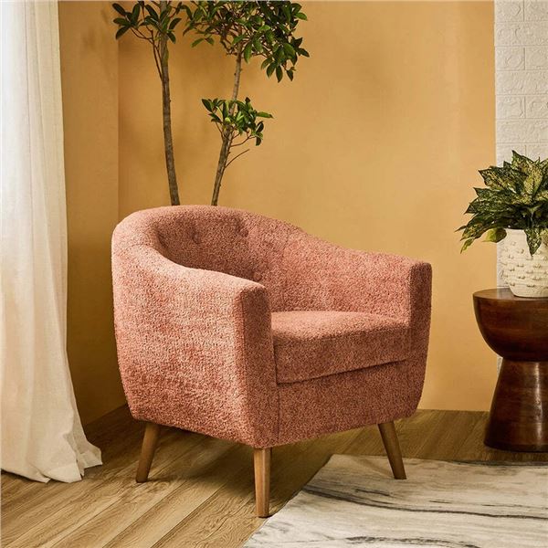 Felix Faux Chair, Dusty Rose Brown,