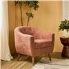 Image 1 : Felix Faux Chair, Dusty Rose Brown,