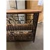 Image 3 : BNIB Art. Iron Console Table With Teak Wood Top