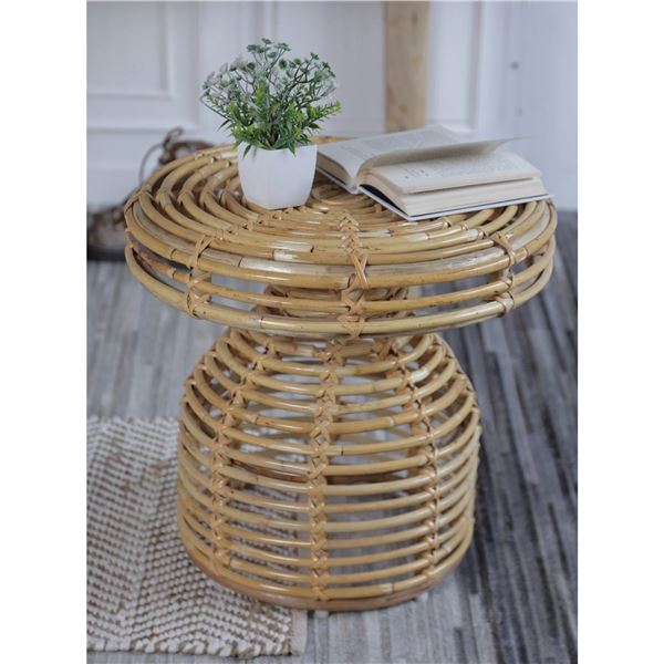 Wicker Garden Coffee Table, Small, Handcrafted,