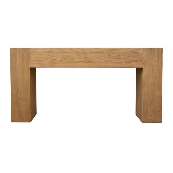 Recycled Elm Console Table, Natural