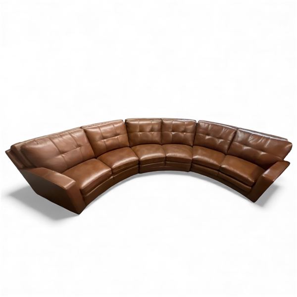Prospera Home Modern 4-Piece Top Grain Leather Collection Retail $3500