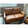 Image 2 : Prospera Home Top Grain Genuine Leather Sofa Retail $2200