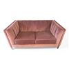 Image 1 : Prospera Home Melissa Modern Velvet Loveseat Retail $2,000
