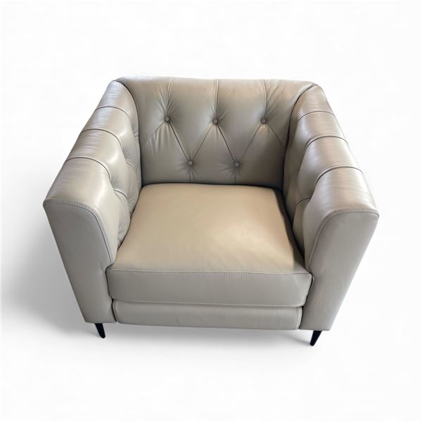 Prospera Home Clint Modern Top Grain Leather Chair Retail $1500