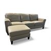 Image 1 : Prospera Home Haywood Modern Top Grain Leather Sofa w/Ottoman Retail $ 3,200