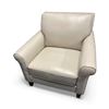 Image 1 : Prospera Home Cream Leather Armchair