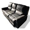 Image 1 : Prospera Home Black Leather Reclining Sofa