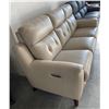 Image 2 : Prospera Home Top Grain Genuine Leather Power Reclining Sofa