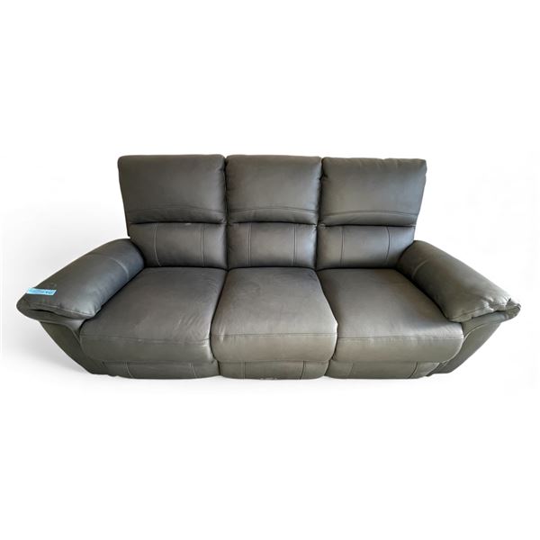 Prospera Home Black Leather Power Reclining Sofa 3 Seater Retail $4000