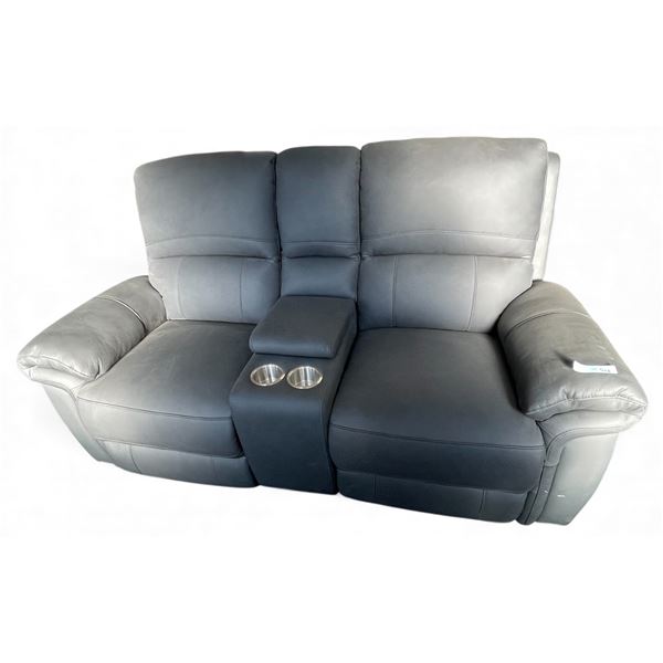 Prospera Home Dual Reclining Loveseat w/Center Console & Cup Holders