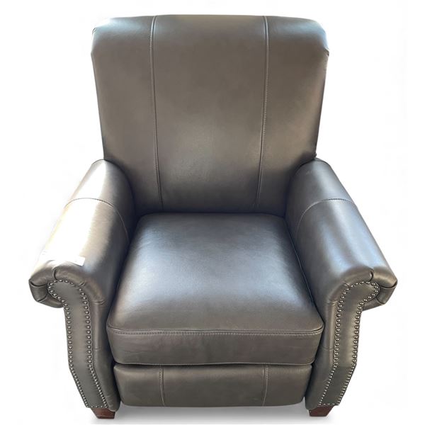 Prospera Home Dark Grey Leather Recliner