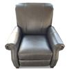 Image 1 : Prospera Home Dark Grey Leather Recliner