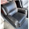 Image 2 : Prospera Home Top Grain Genuine Leather Power Recliner Chair Marino Grey Retail $1600
