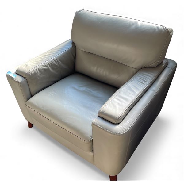 Prospera Home Top Grain Genuine Leather Swivel Chair $1900 (Minor Scratches)