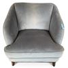 Image 1 : Prospera Home Modern Grey Velvet Accent Chair