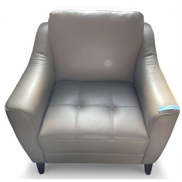 Prospera Home Modern Cream Leather Accent Chair