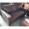 Image 2 : Prospera Home Chatswork Modern Top Grain Leather Loveseat $2200