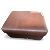 Image 1 : Prospera Home Brown Leather Storage Ottoman