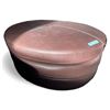 Image 1 : Prospera Home Large Round Leather Ottoman