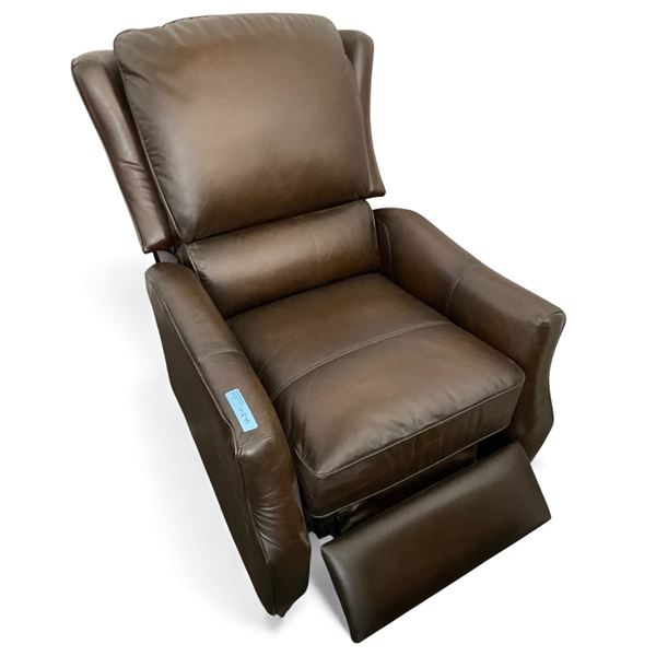 Prospera Home Modern Top Grain Push Back Recliner Retail $1400