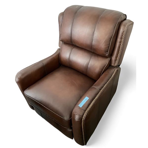Prospera Home Brown Leather Reclining Chair