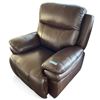 Image 1 : Prospera Home Top Grain Genuine Leather Power Recliner Chestnut Chair