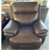 Image 2 : Prospera Home Top Grain Genuine Leather Power Recliner Chestnut Chair