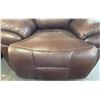 Image 3 : Prospera Home Top Grain Genuine Leather Power Recliner Chestnut Chair