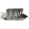 Image 1 : Prospera Home Light Grey Leather Triple-Seat Power Reclining Sofa