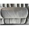 Image 3 : Prospera Home Light Grey Leather Triple-Seat Power Reclining Sofa