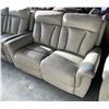 Image 2 : Prospera Home Top Grain Genuine Loveseat Power Recliner Retail $3000