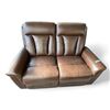 Image 1 : Prospera Home Top Grain Genuine Loveseat Power Recliner Retail $3000