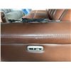 Image 4 : Prospera Home Top Grain Genuine Loveseat Power Recliner Retail $4000
