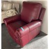 Image 2 : Prospera Home Red Leather Chair