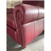 Image 3 : Prospera Home Red Leather Chair
