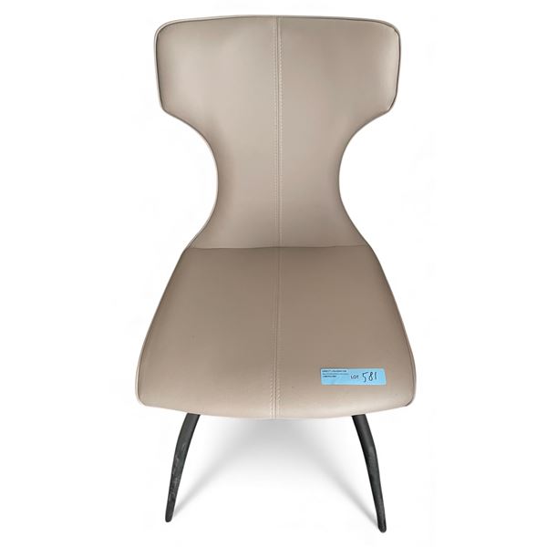 Prospera Home Modern Beige Leather Dining Chair