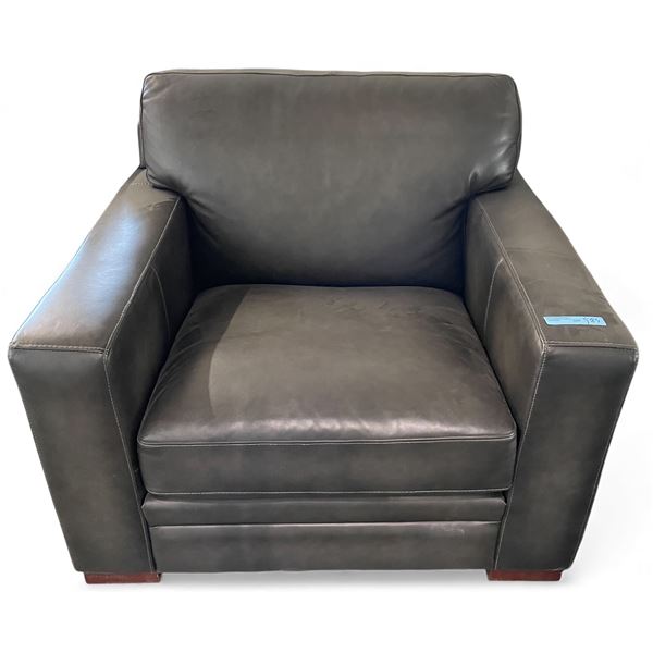Prospera Home Top Grain Genuine Leather Chair Retail $1200
