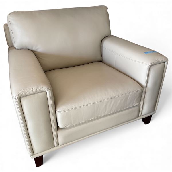 Prospera Home Top Grain Genuine Leather Chair Retail $1400