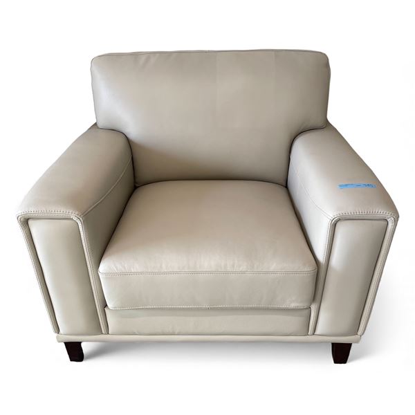 Prospera Home Top Grain Genuine Leather Chair Retail $1400