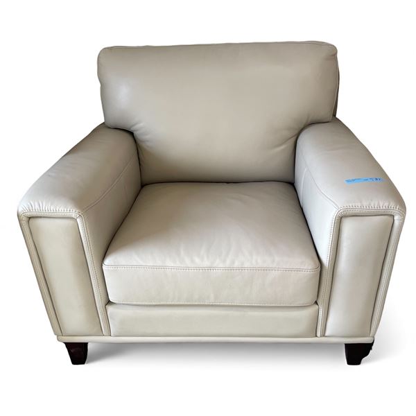 Prospera Home Top Grain Genuine Leather Chair Retail $1400