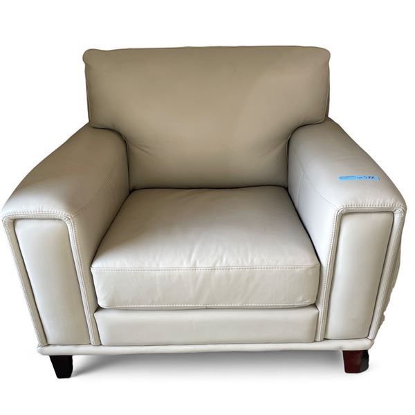 Prospera Home Top Grain Genuine Leather Chair Retail $1400