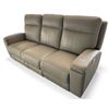 Image 1 : Prospera Home Beige Triple-Seater Powered Reclining Sofa