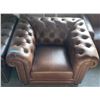 Image 2 : Prospera Home Top Grain Genuine Leather Chair Retail $1600