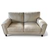 Image 1 : Prospera Home Cream 2 Seat Leather Sofa