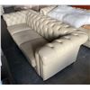 Image 2 : Prospera Home Cream Leather Chesterfield Sofa