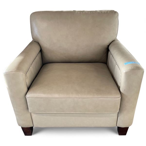 Prospera Home Beige Leather Chair